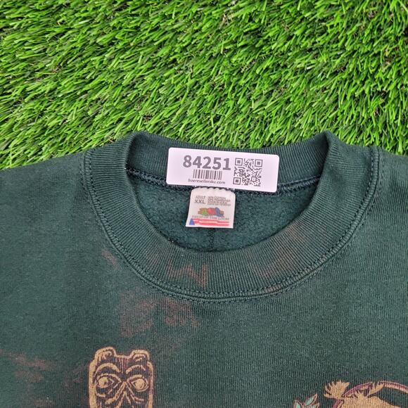 Vintage Alaska Ketchikan Totem Sweatshirt 2XL 26x26 Boxy USA - Picture 10 of 16